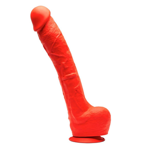 Gode en silicone Stretch N°7 - 32 x 7cm Rouge pas cher