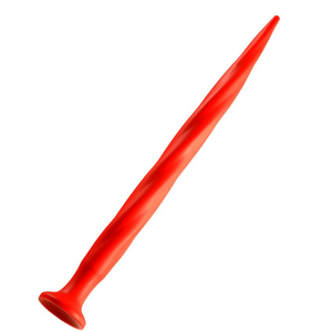 Gode long Stretch Worm N°1 - 39 x 3cm Rouge   pas cher