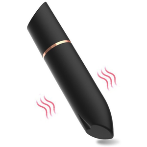 Mini Vibro Heart Lipstick 9cm Noir  