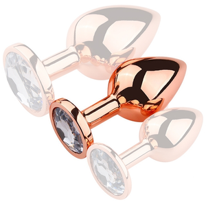MyPlayToys Plug Bijou anal PinkyGold M 7.5 x 3.3cm Bijou Transparent   pas cher