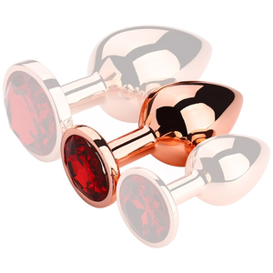 MyPlayToys Plug Bijou anal RedGold M 7.5 x 3.3cm Bijou Rouge pas cher