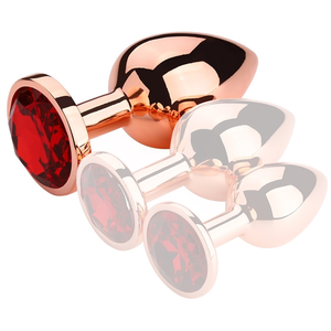 MyPlayToys Plug Bijou anal RedGold L 8.5 x 4cm Bijou Rouge pas cher