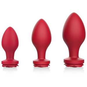 MyPlayToys Lot de 3 Plugs Bijou Rosa Roses pas cher