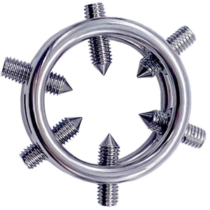 MenSteel Anneau de gland avec Pics Peaky 1.5cm 25 mm pas cher