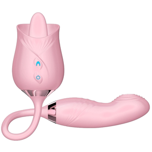 MyPlayToys Stimulateur Rose Licking 11 x 3cm Rose pas cher