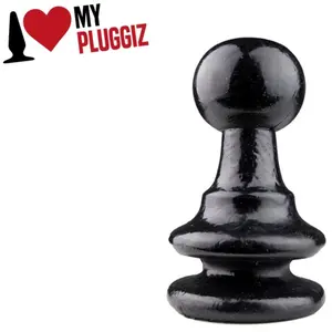 Gangbangster - King Chess - Buttplug - 15 x 9,5 cm - PVC - Zwart