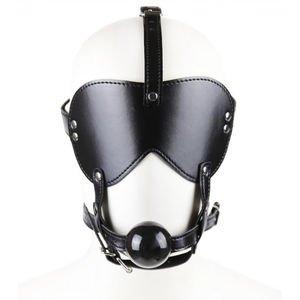 Masque avec Baillon Boule Gag Bling Noir pas cher