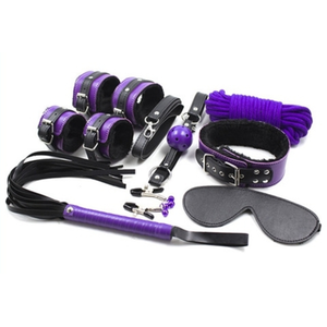 Coffret Fur Lined 8 Pièces Violet-Noir pas cher