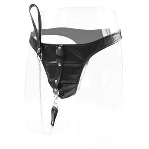 String en simili avec laisse pas cher
