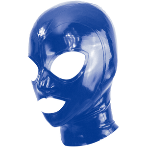 BDSMaster Cagoule en Latex Texie Bleu XL pas cher