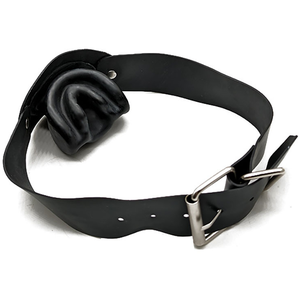 KINKgear Bâillon en latex No More Noir pas cher