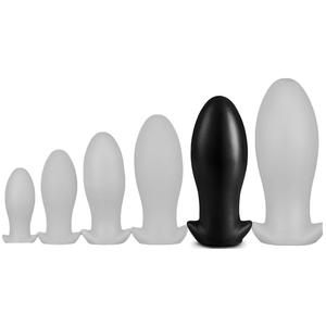 The Assgasm Anaal Plug Saurus Egg XXL - Zwart