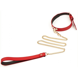 Collier-Laisse Master Me Rouge   pas cher