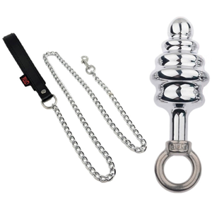 Plug en métal Butt Pal avec laisse 7 x 3.5cm pas cher