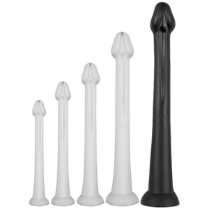 Gode long Whale Dildo XXL 55 x 7.5cm - Pointe 6.3cm Noir  