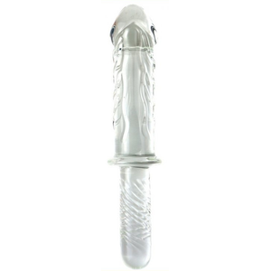 Gode Poignée en verre Ice King 16.5 x 5.2cm pas cher