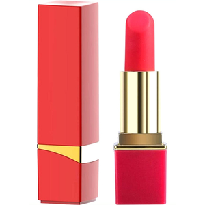 Mini Vibro Lipstick Rock 8.7 x 2.3cm Rouge pas cher