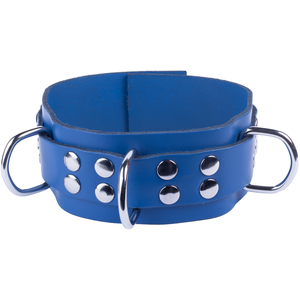 Collier en cuir Ultra Bleu pas cher