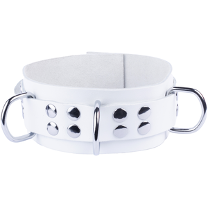 Collier en cuir Ultra Blanc   pas cher