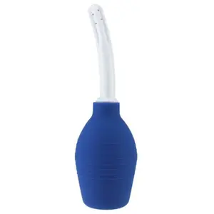 Poire de lavement Douche Anale Bleue 2 - Insertion 12 x 2cm pas cher