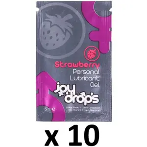 Lot de 10 dosettes Lubrifiant Arôme Fraise 5mL pas cher
