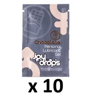 Lot de 10 dosettes de lubrifiant Arôme Chocolat 5mL   pas cher