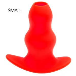 Plug Tunnel Stretch Rouge Small 11 x 5 cm   pas cher