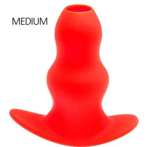 Plug Tunnel Stretch Rouge Medium 13 x 6.4cm pas cher