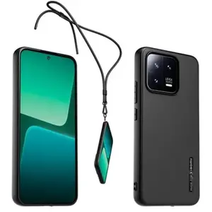 Coque arrière semi-rigide pour Xiaomi 13 Made For Xiaomi + Tour de cou amovible Noir pas cher