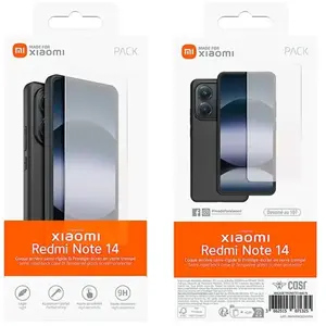 Pack Coque arrière semi-rigide Made For Xiaomi et Protège-écran en ver... pas cher
