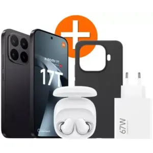 Smartphone XIAOMI Pack 17T  5G 256Go Noir + Redmi Buds 6 + Chargeur 67... pas cher