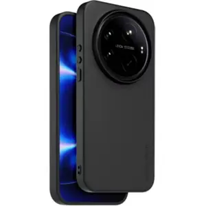 Coque arrière semi-rigide au touché peau Made For Xiaomi Noir pour Xiaomi 17 Ultra pas cher