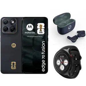 Comparateur de prix : Motorola Edge 70 Fusion FIFA Edition - 256 Go + Moto Buds 2 Plus + Mot...