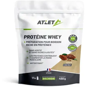 Atlet Protéine Whey - Cacao https://tqm.i-run.be/?P4790B5819DB223S1UD413a490143805V4 TU pas cher