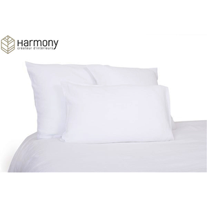 harmony Taie d'oreiller en lin 65x65 cm VITO blancVendu parcdiscount
