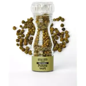 Poivre QUAI SUD vert du sri lanka moulin 25 g pas cher