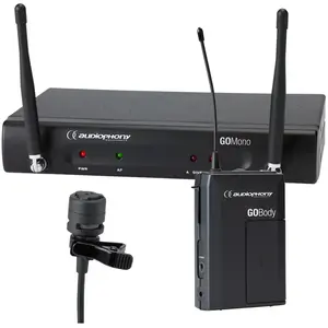 Audiophony Pack GOLava met lavalier microfoon 823-832 en 863-865 MHz pas cher