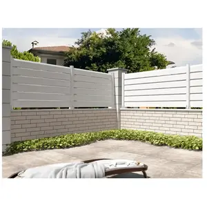 Clôture Brise vue Blanc - NO NAME - L 1911 x H 886 mm - Aluminium - 6 lamesVendu parcdiscount
