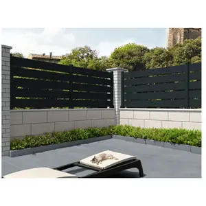 NO NAME Clôture panneau ajouré Gris anthracite L 1911 x H 565 mm 3 lamesVendu parcdiscount