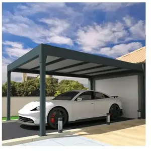 Carport isotoit® MODERN îlot Gris anthracite 378x400m