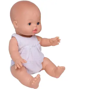 Barboteuse froufrou pour poupée en gaze de coton blanc pas cher