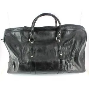 Sac voyage - Natalizia - Augusto - Cuir - Noir - HommeVendu parcdiscount