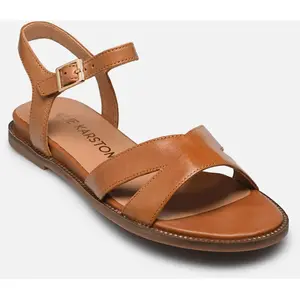 Sandales Cuir Emilie Karston Bella - Cognac pas cher