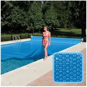Bâche à bulles pour piscine Linxor - 5 x 12 m - 300 microns - Bleu