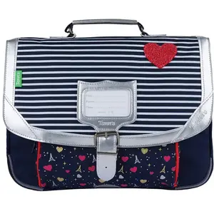 Tanns - Cartable 35cm Emilie bleu - 12842 pas cher