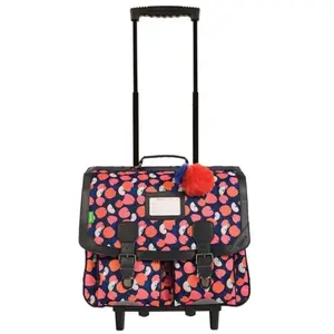 Tanns - Cartable à roulettes 41cm Sofia rose - 12899Vendu parcdiscount