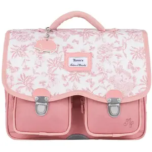 Tann's Cartable x Tartine et Chocolat Toile de Jouy Terracotta (33 cm) pas cher