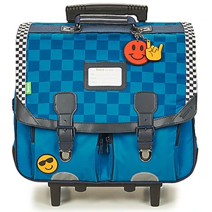 Schooltas Tann's MARCEAU CARTABLE TROLLEY 41 CM Blauw pas cher