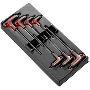 Clés mâles en T - FACOM - MOD.84TZSAPB - 7 pièces - 6 pans - Thermoplastique noir pas cher