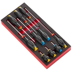 Module de tournevis - FACOM - MODM.AT5PB - 10 pièces - Type plat - Plateau mousse pas cher